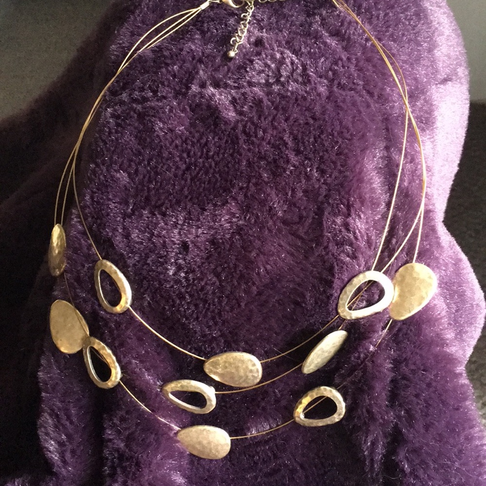 Layered gold necklace